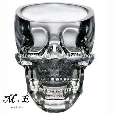 Factory supply low price skull glass cup made in china