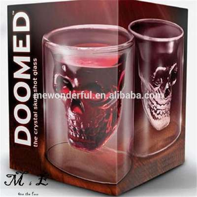 POPULAR GLASS CUP! 2017 Hot-selling Double Wall Glass Drinking Mug