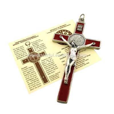 San Benito Saint St. Benedict Cross Crucifix Pendant