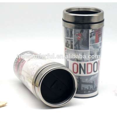 Advertising Promotion Stainless Steel Inside and Plastic outside Cup