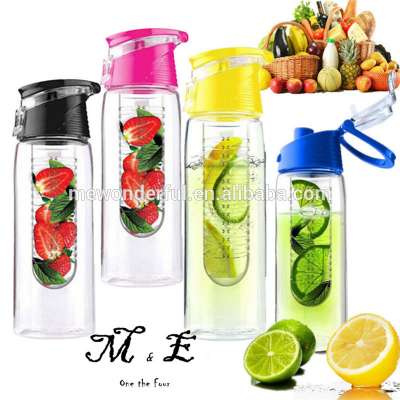 2017 new BPA free tritan sport fruit infuser water bottle Wholesale