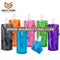 Promotional Custom BPA Free Plastic Collapsible Sports Foldable Water Bottle