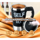 New Design Cheap Price Colorful Stainless Steel Self Stirring Coffee Mug